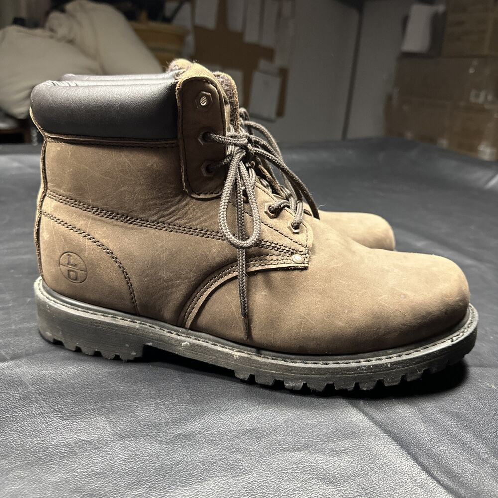 Lincoln OutFitters Round Soft Toe Western Work Boot Brown Men's 11 W Style - 315
